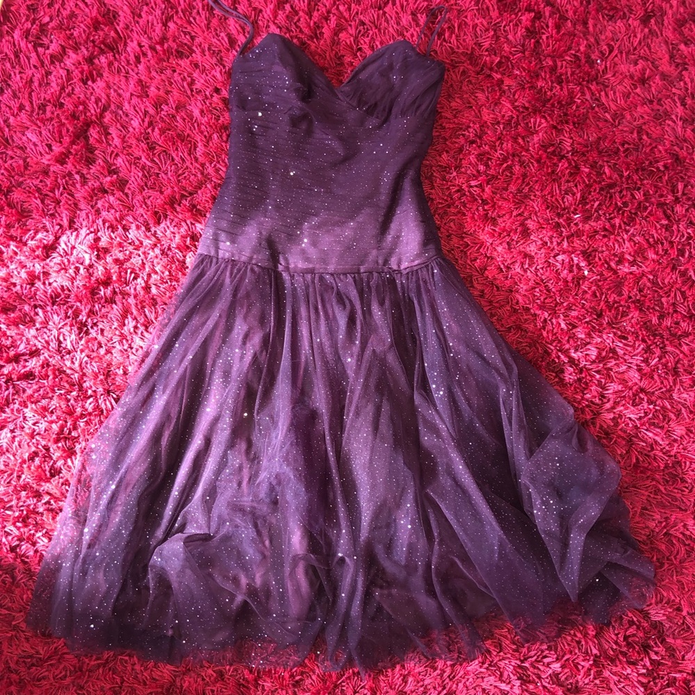Betsey Johnson Wine Glitter Dress